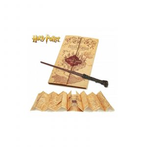 Coffret Réplique Harry Potter Baguette et Carte du Maraudeur