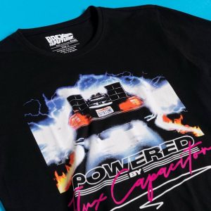 T-Shirt Retour vers le futur “Powered” Noir