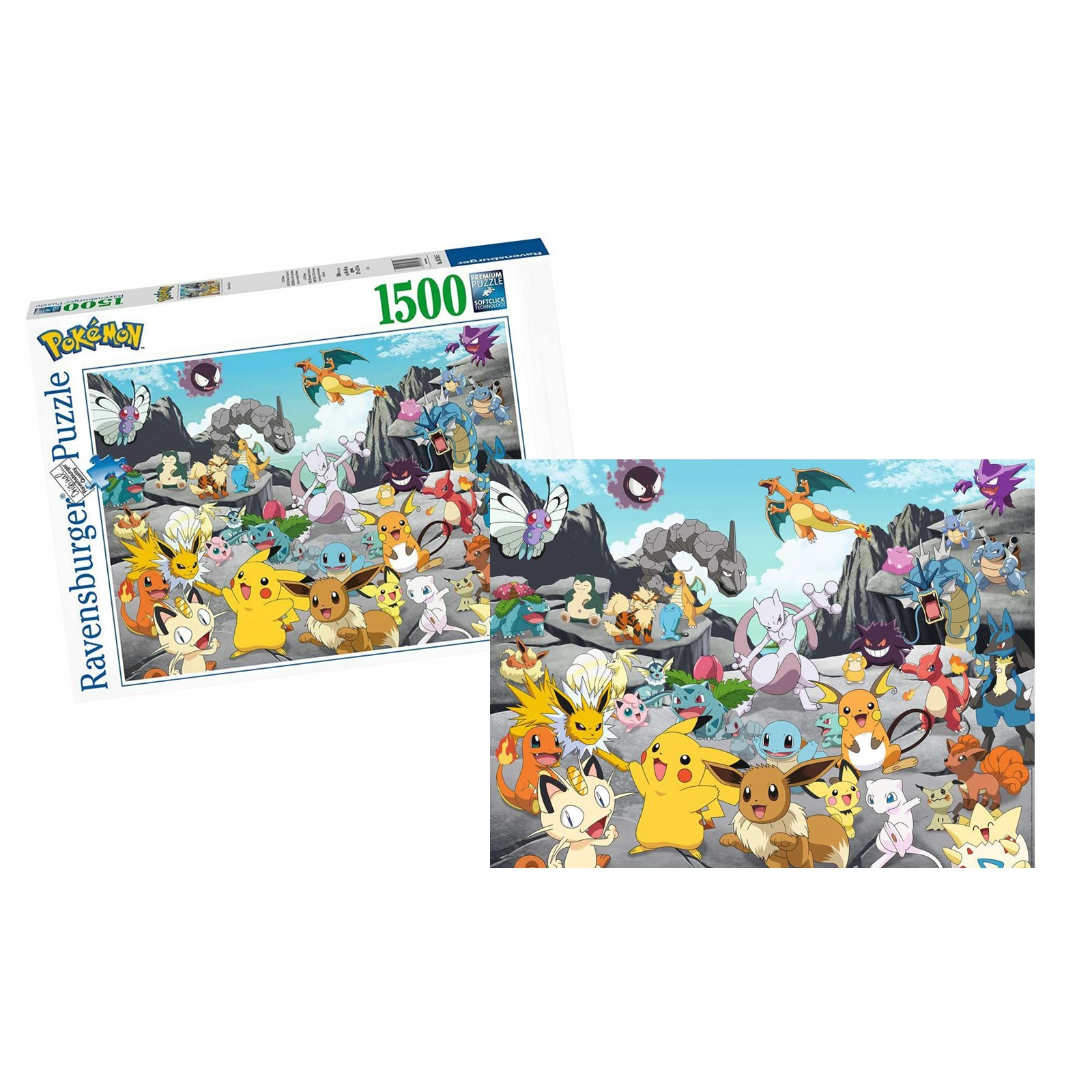 Goodies  Puzzle Pokemon Classics 1500 pièces (Goodies, Jeux vidéo