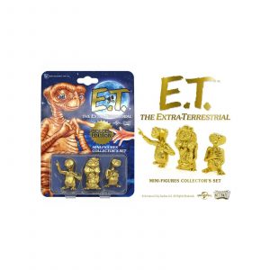 3 Mini Figurines E.T Extraterrestre Doctor Collector Golden Edition