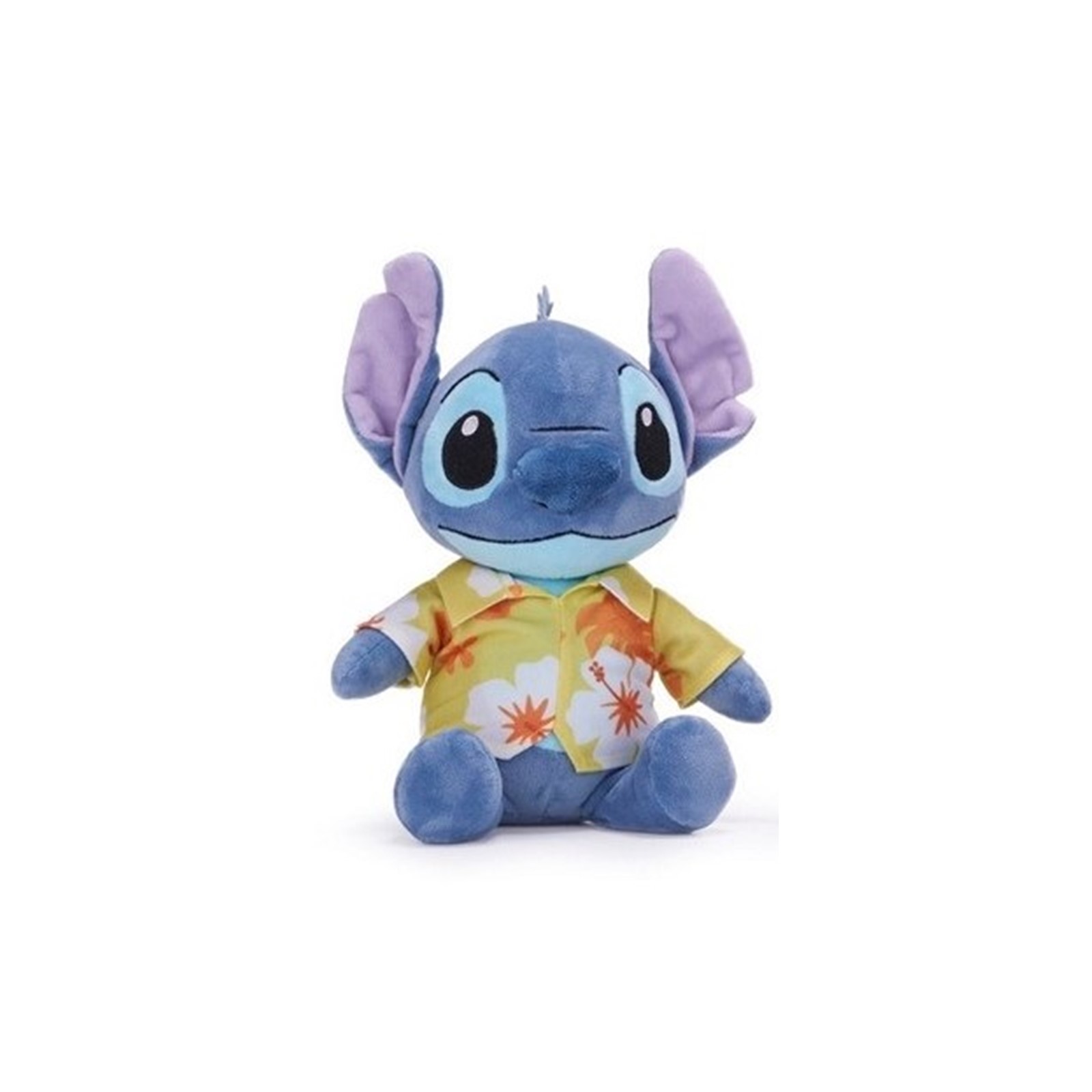 Lilo&Stitch - Peluche Stitch Bleu Avec Son et Chemise Hawaïenne - 33cm -  Qualité Super Soft