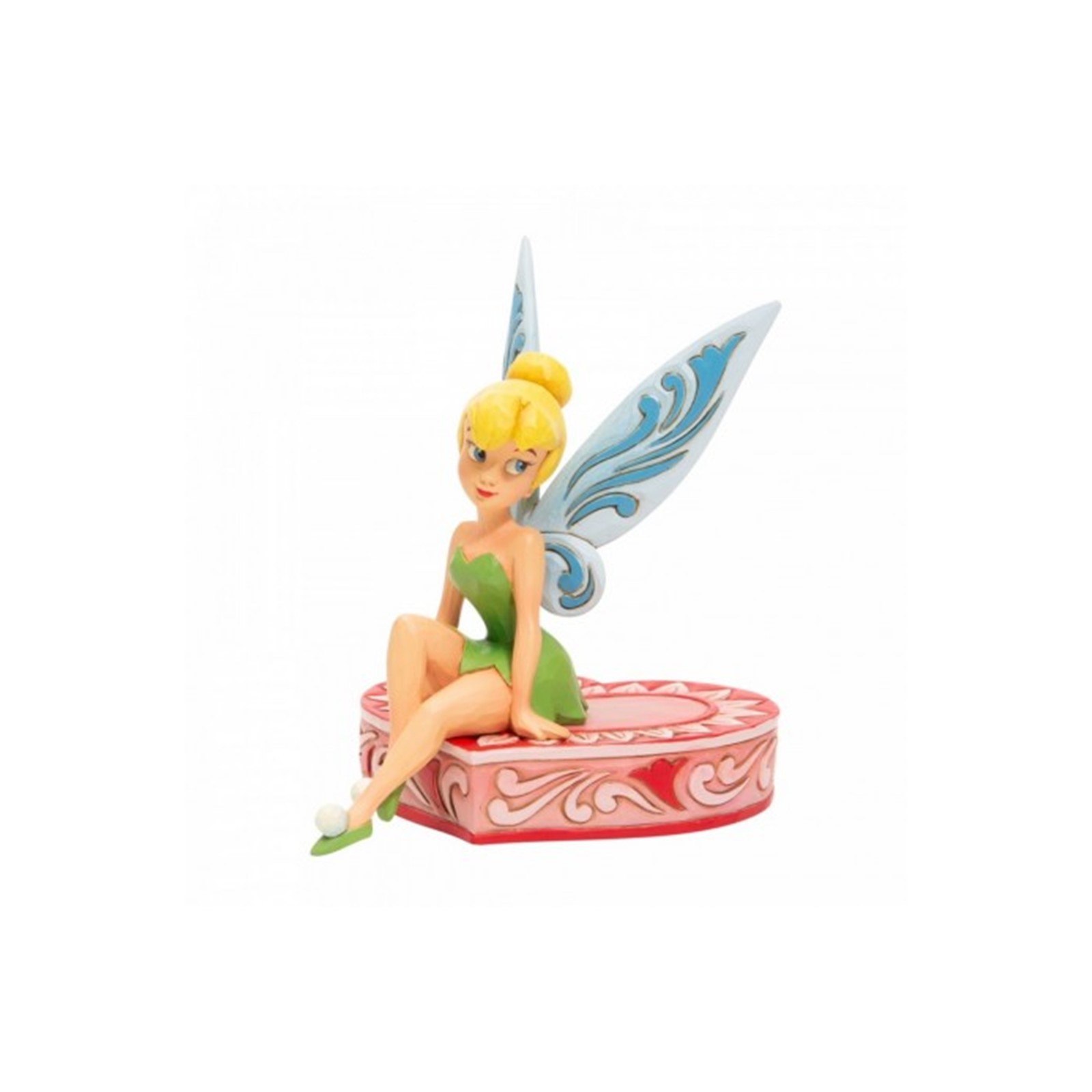 figurine Disney Traditions Fée clochette tinkerbell assise sur le coeur 13cm Goodin shop