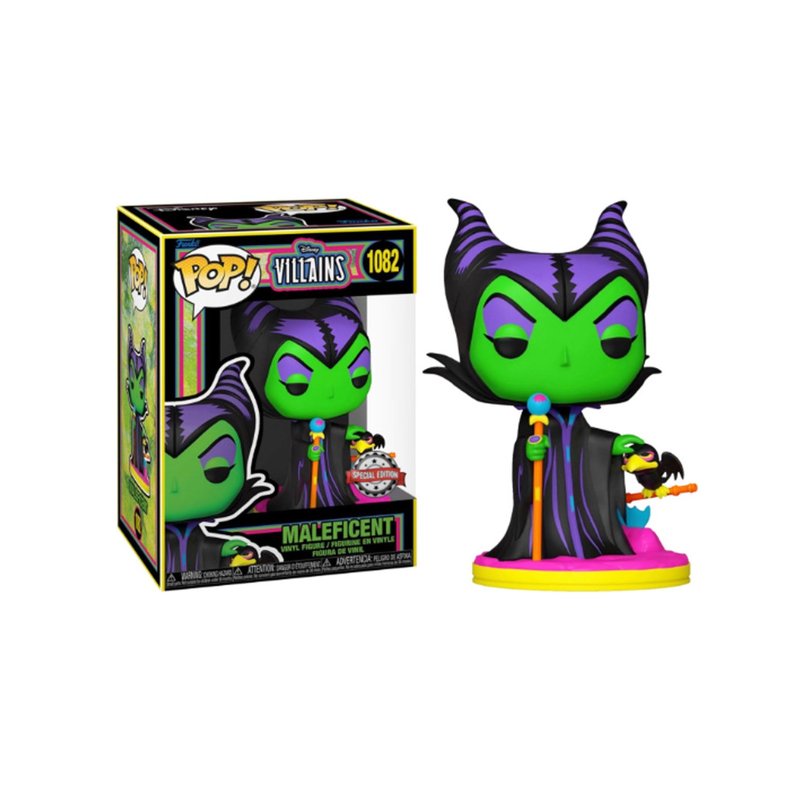 Funko Pop Disney Villains 1082 Malefique Maleficent blacklight Goodin Shop