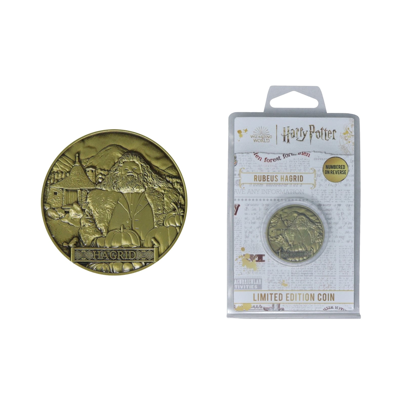 Pièce collector Harry Potter gold Hagrid 9995 exemplaire