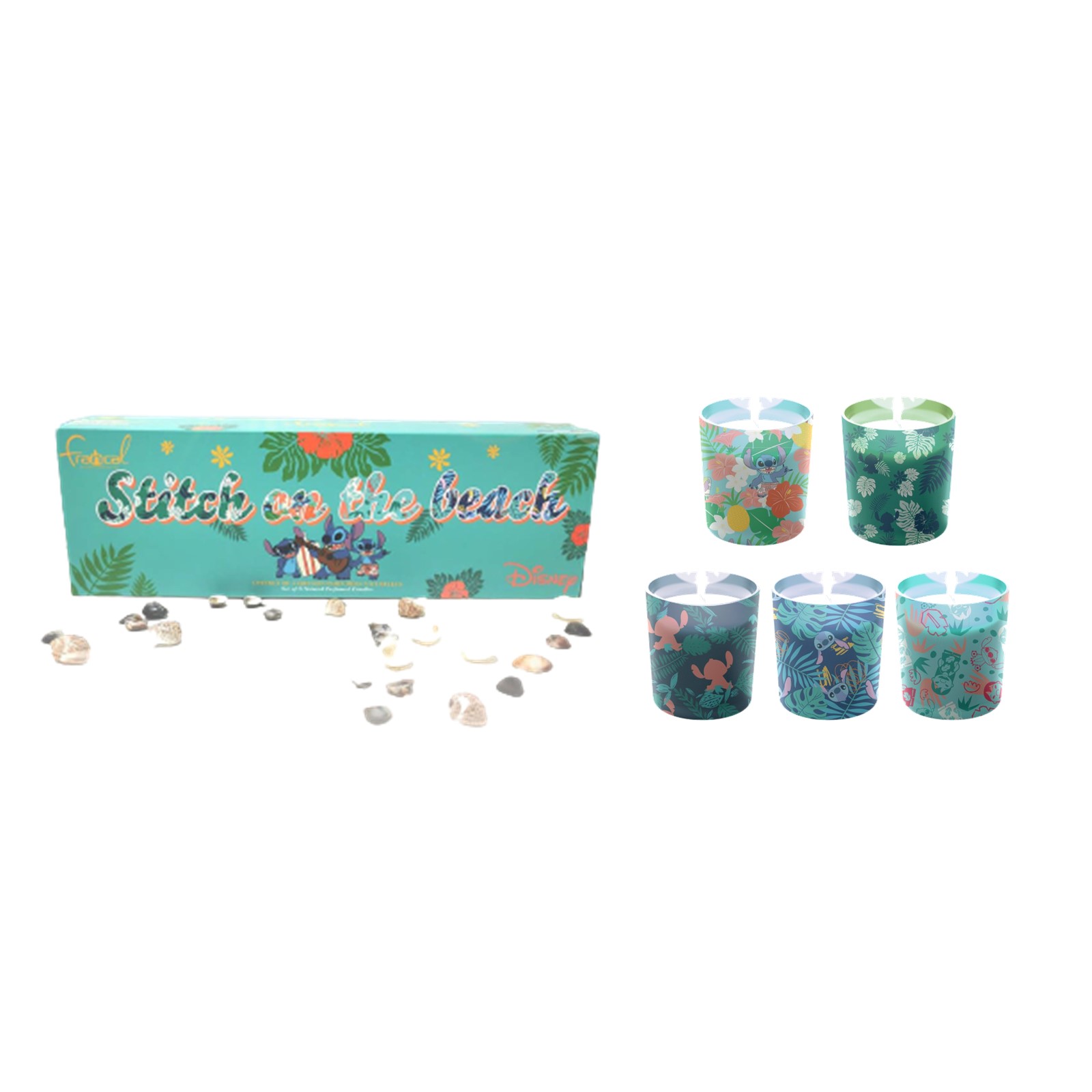 Coffret Bougies Parfumée Disney Stitch – 5 x 75gr