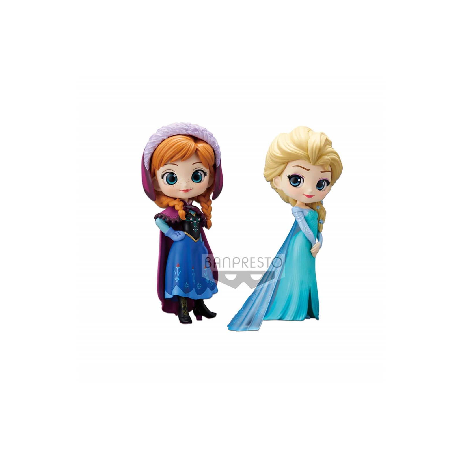 Pack de 2 Figurines Disney Q-posket La reine des neiges Anna & Elsa