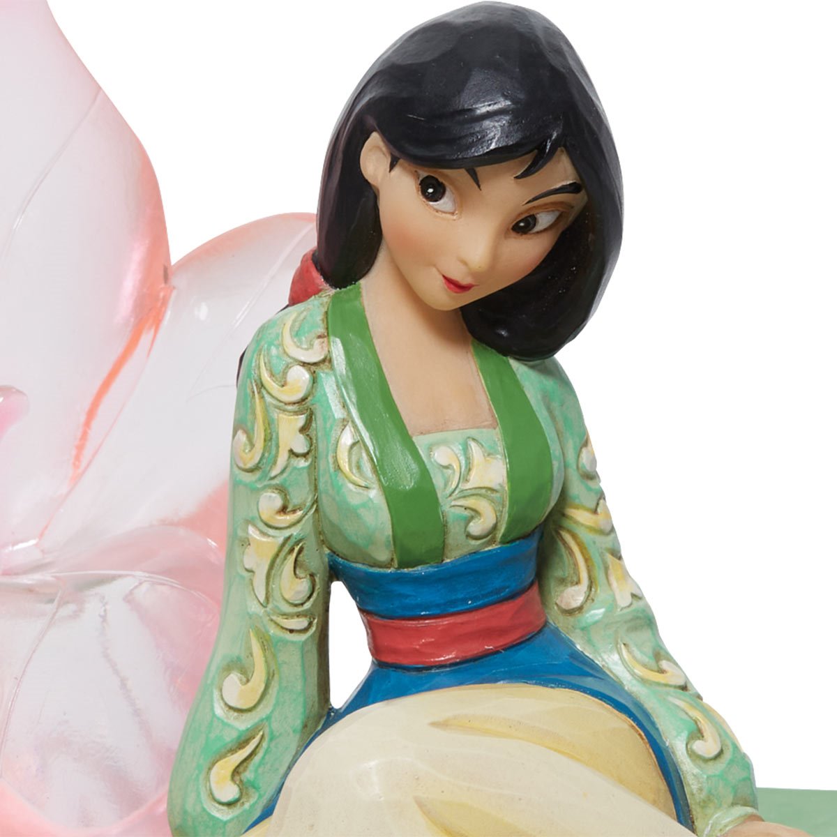Figurine Disney Mulan clear resine Fleur de cerisier Traditions