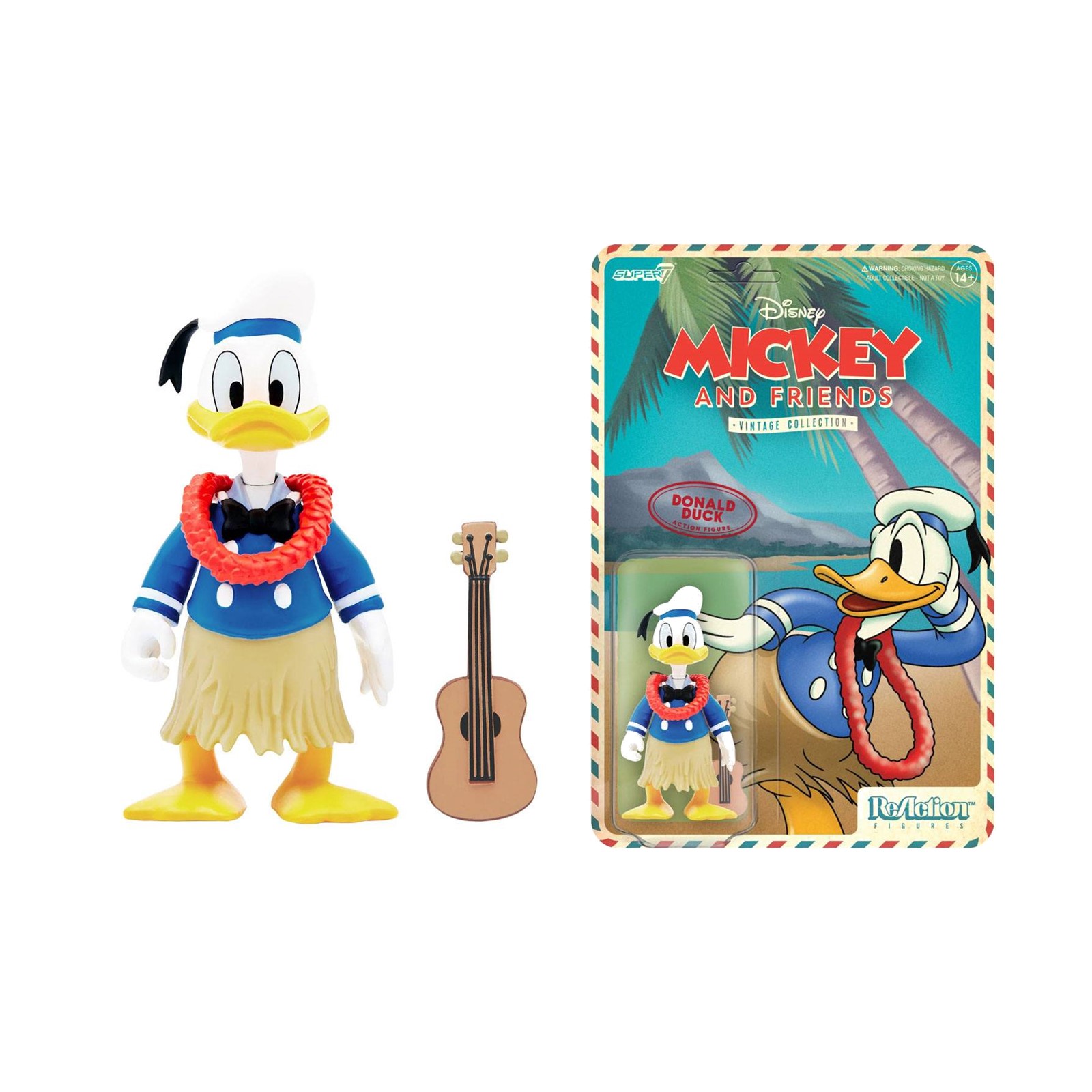 Figurine Disney Super7 Donald Duck Hawaï
