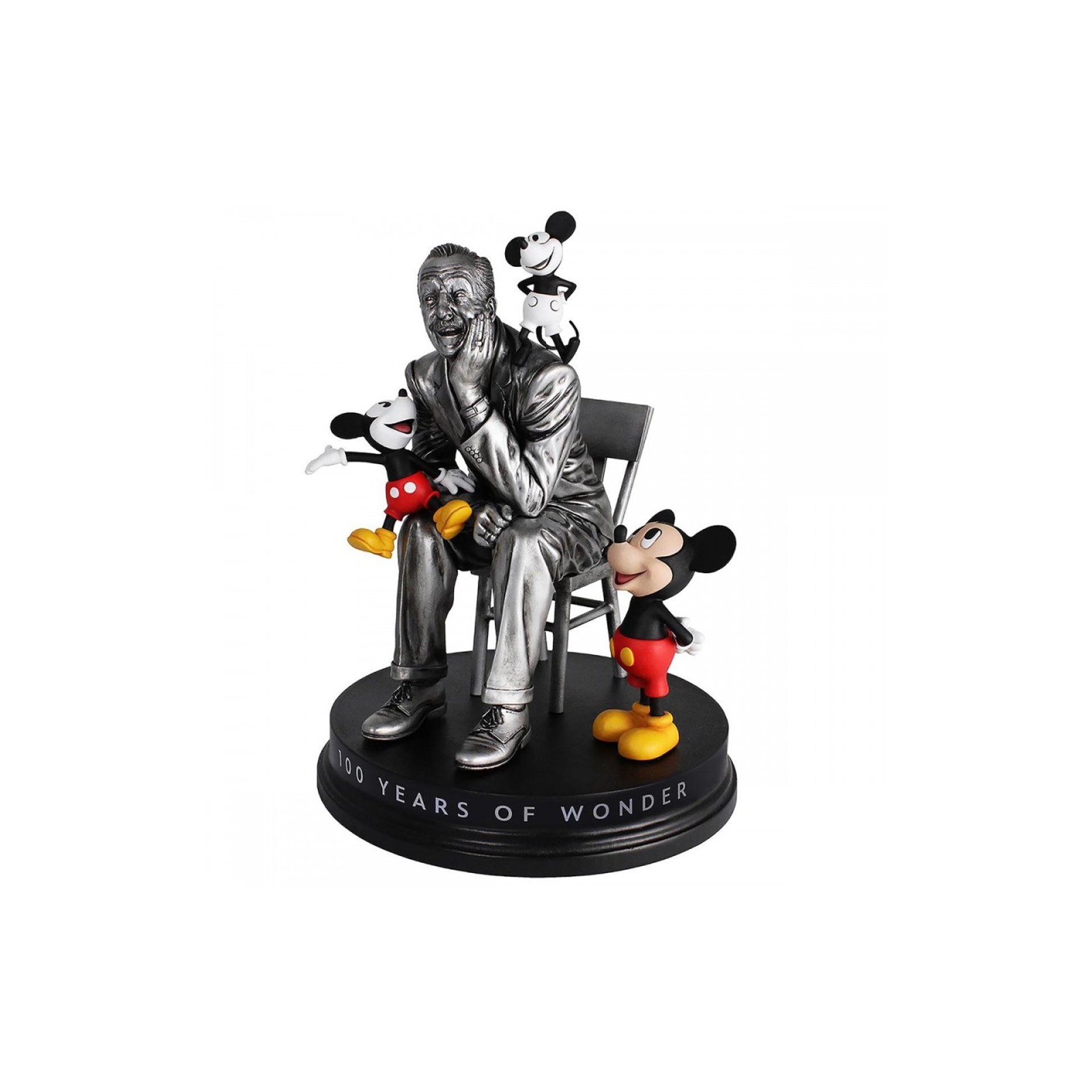 Figurine Disney Walt et Mickey à travers les années Edition spéciale 100 ans