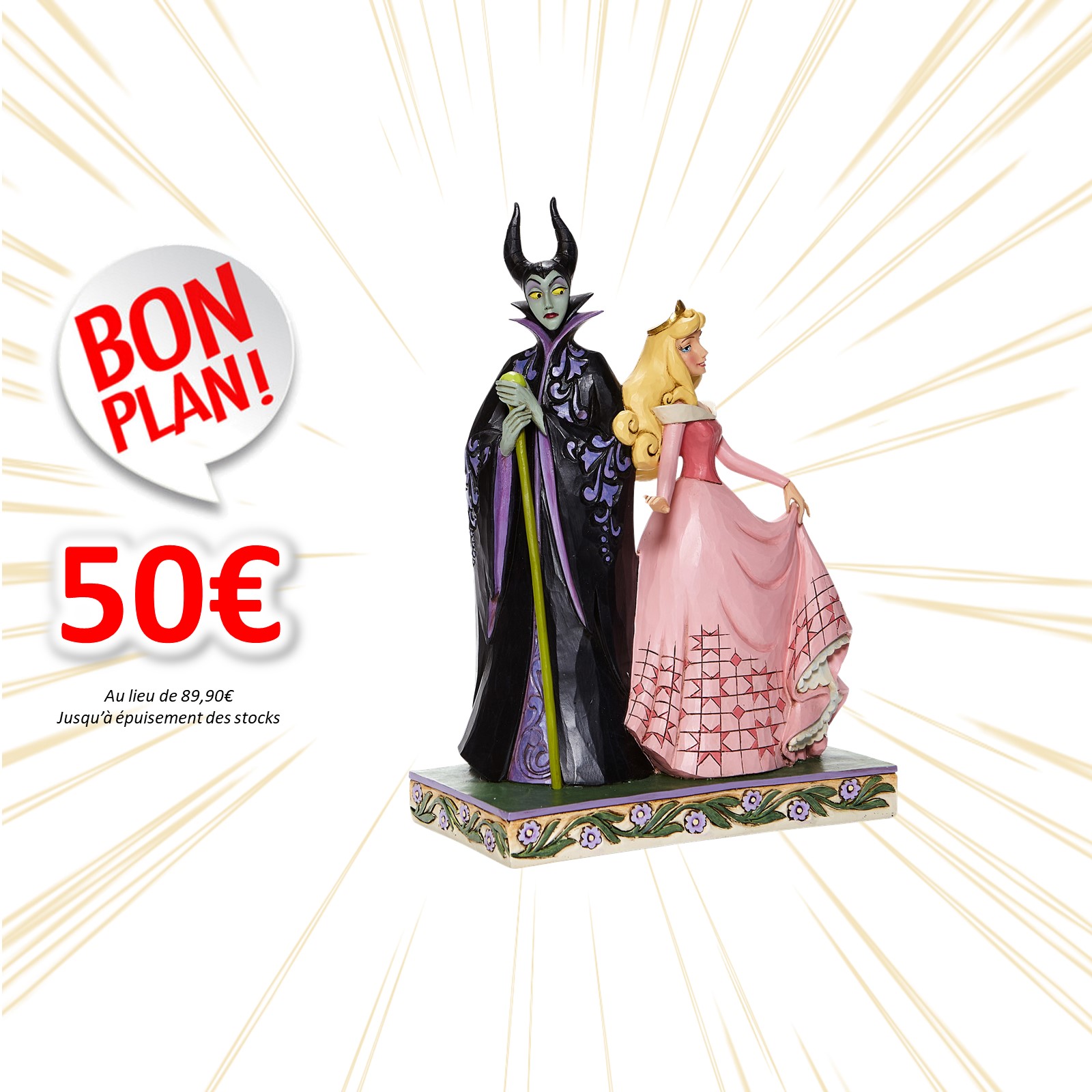 figurine Disney Traditions Aurore Malefique la belle au bois dormant 20cm Goodin shop BON PLAN
