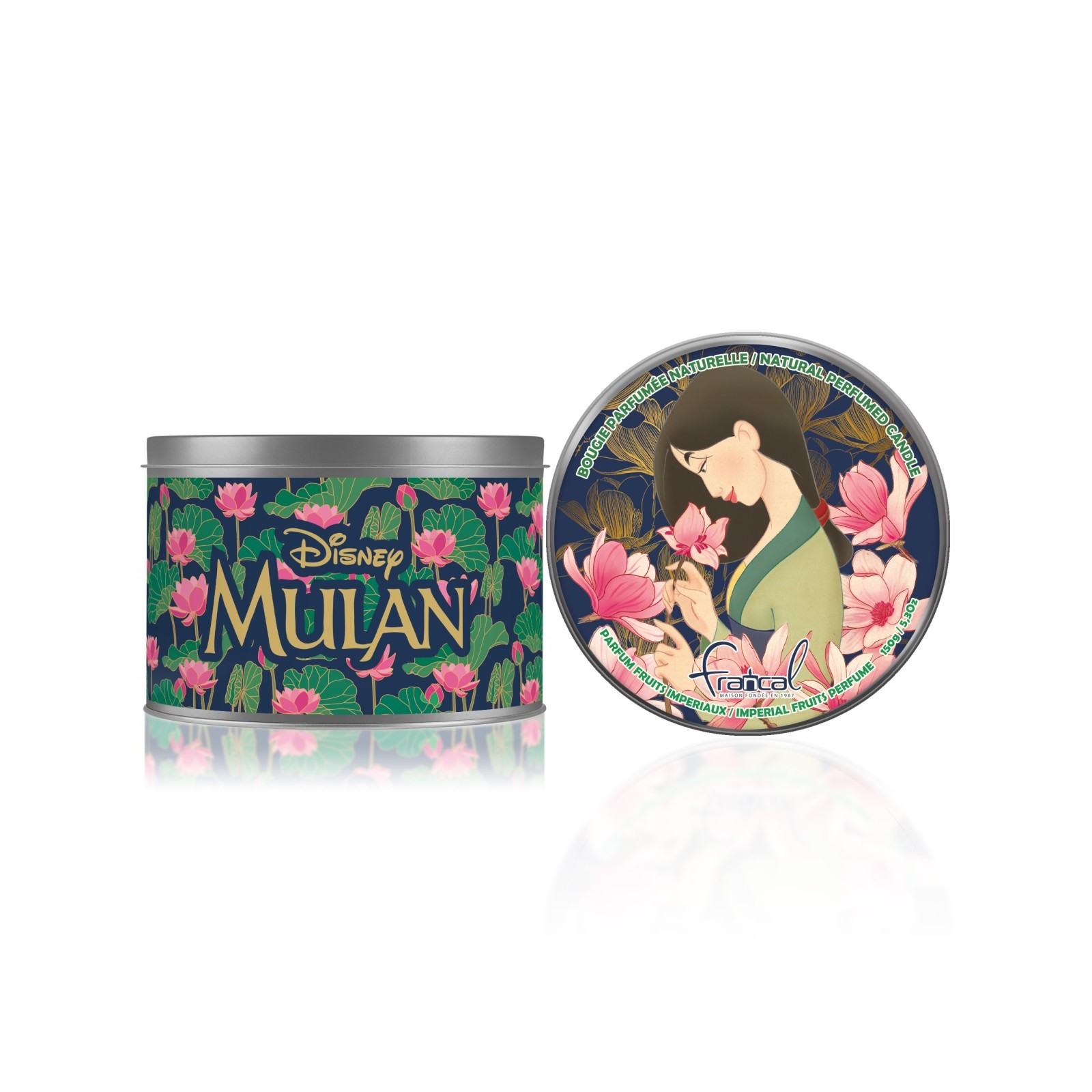 Bougie Parfumée Disney Mulan boîte métal – 150gr