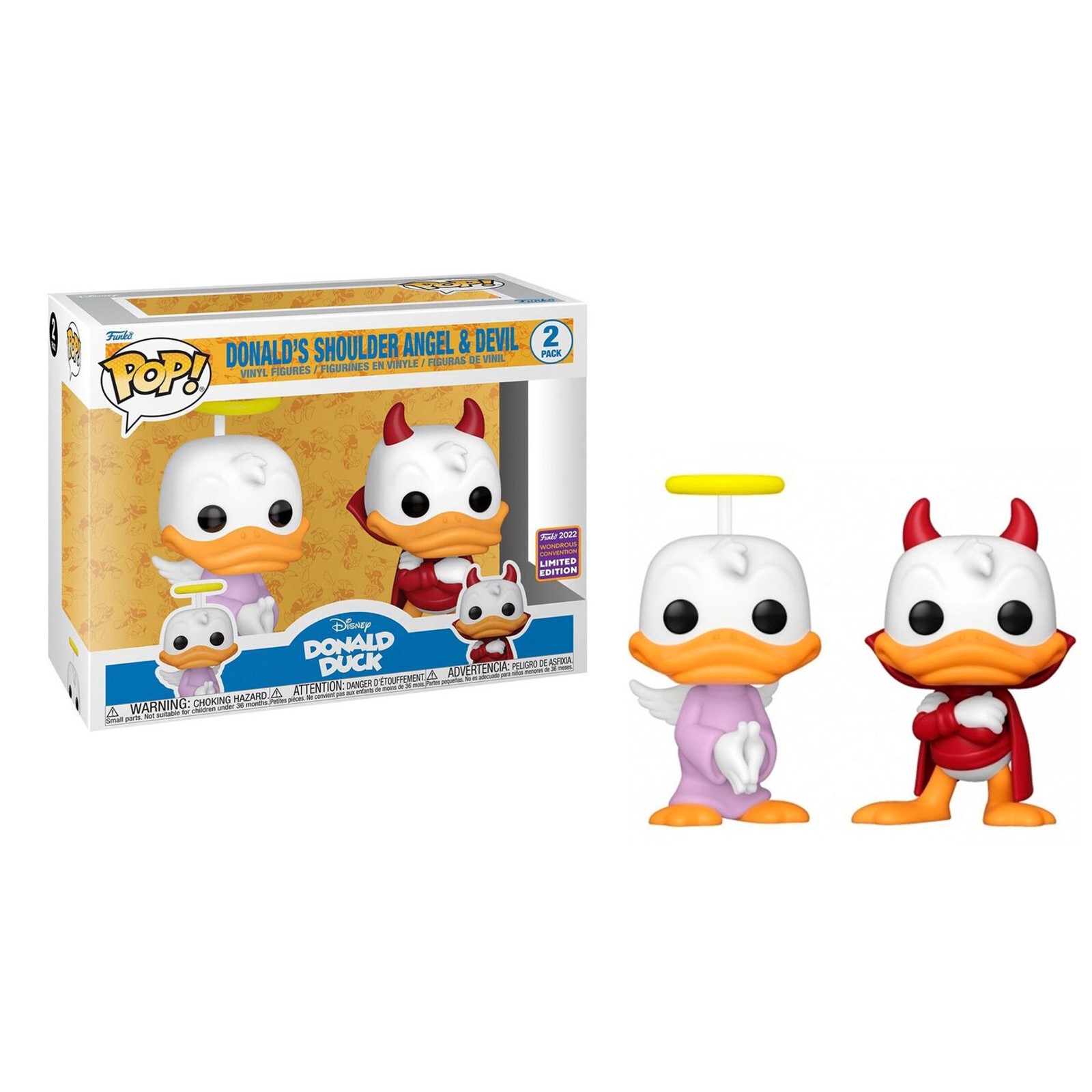 Funko Pop Disney Donald Duck Shoulder Angel & Devil – 2 pack