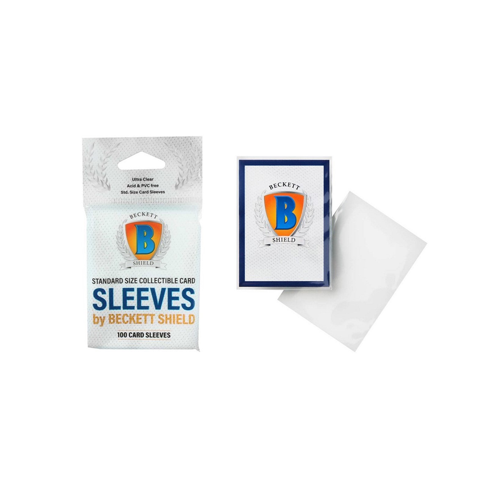 Protège cartes Standard” lot de 100 Beckett Shield Sleeves
