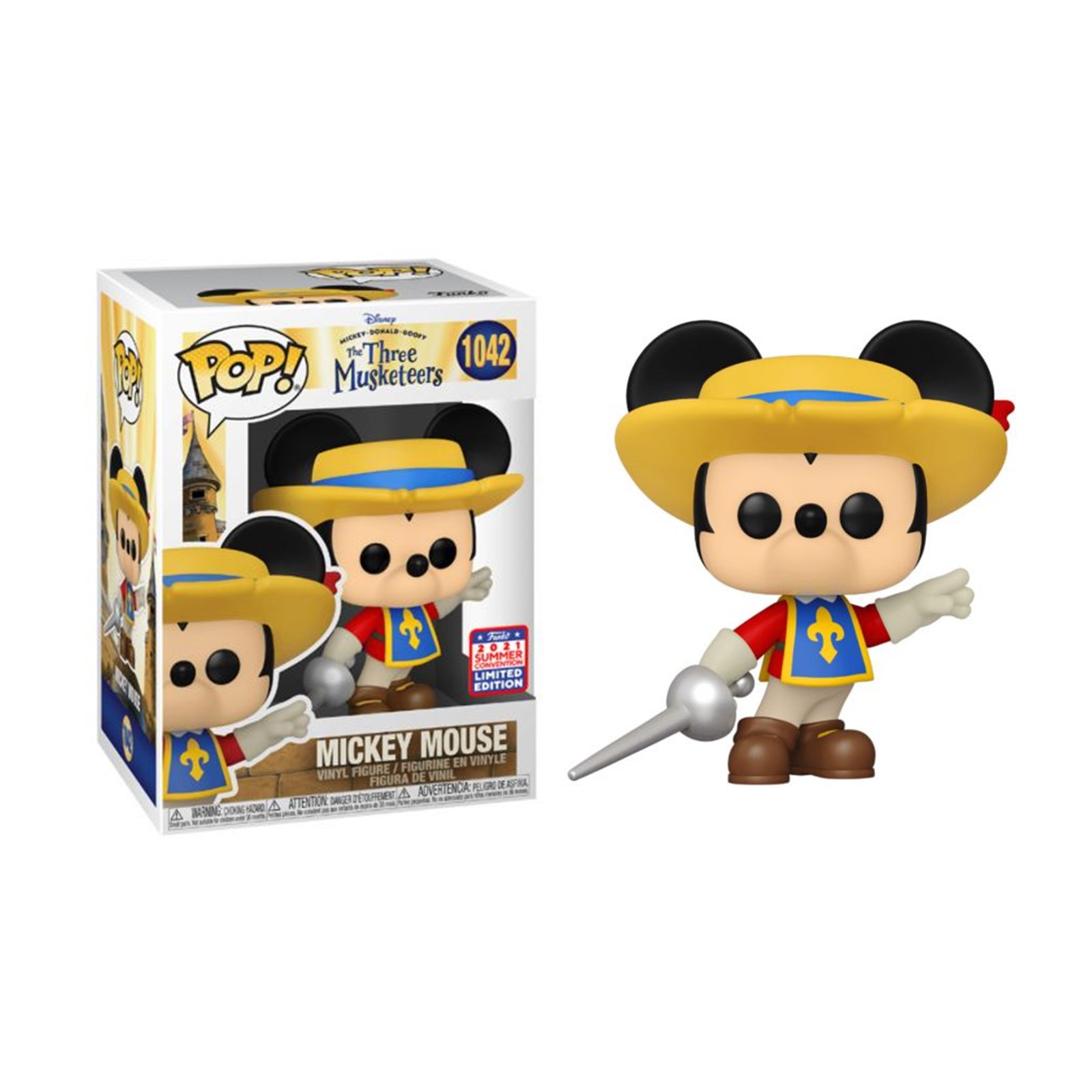 Funko Pop Disney Les 3 mousquetaires Mickey Mouse Convention – 1042